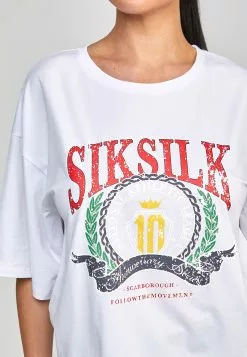 SikSilk T-Shirt Print - White 11 SikSilk T-Shirt Print - White -Outlet SikSilk Winkel f15ec8acc81e46eda15e988afe301baf