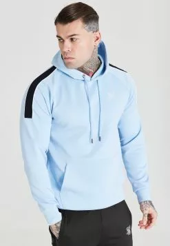 SikSilk Tape Shoulder - Hoodie - Blue
