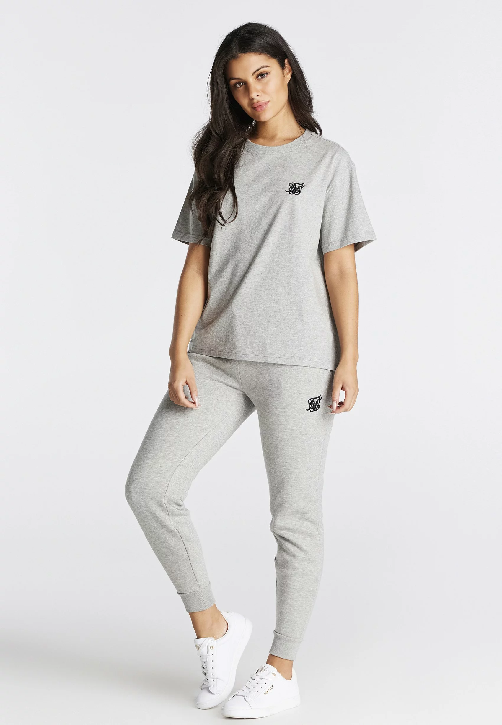 SikSilk T-Shirt Print - Grey Marl 5 SikSilk T-Shirt Print - Grey Marl - Afbeelding 3