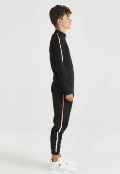 SikSilk ZonalFade Track Top - Sweater Met Rits - Black -Outlet SikSilk Winkel f4677a6df99b436aaca227f557d44ec7