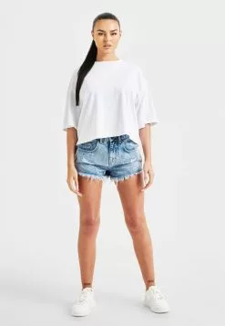 SikSilk Branded Crop Rainbow - T-Shirt Print - White 10 SikSilk Branded Crop Rainbow - T-Shirt Print - White -Outlet SikSilk Winkel f4faf87d92fa4f93bbb4401c5e42c080