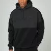 SikSilk Polar Fleece Cut & Sew Overhead Hoodie - Hoodie - Black -Outlet SikSilk Winkel f6087ceafe6448229e109365e392aa01