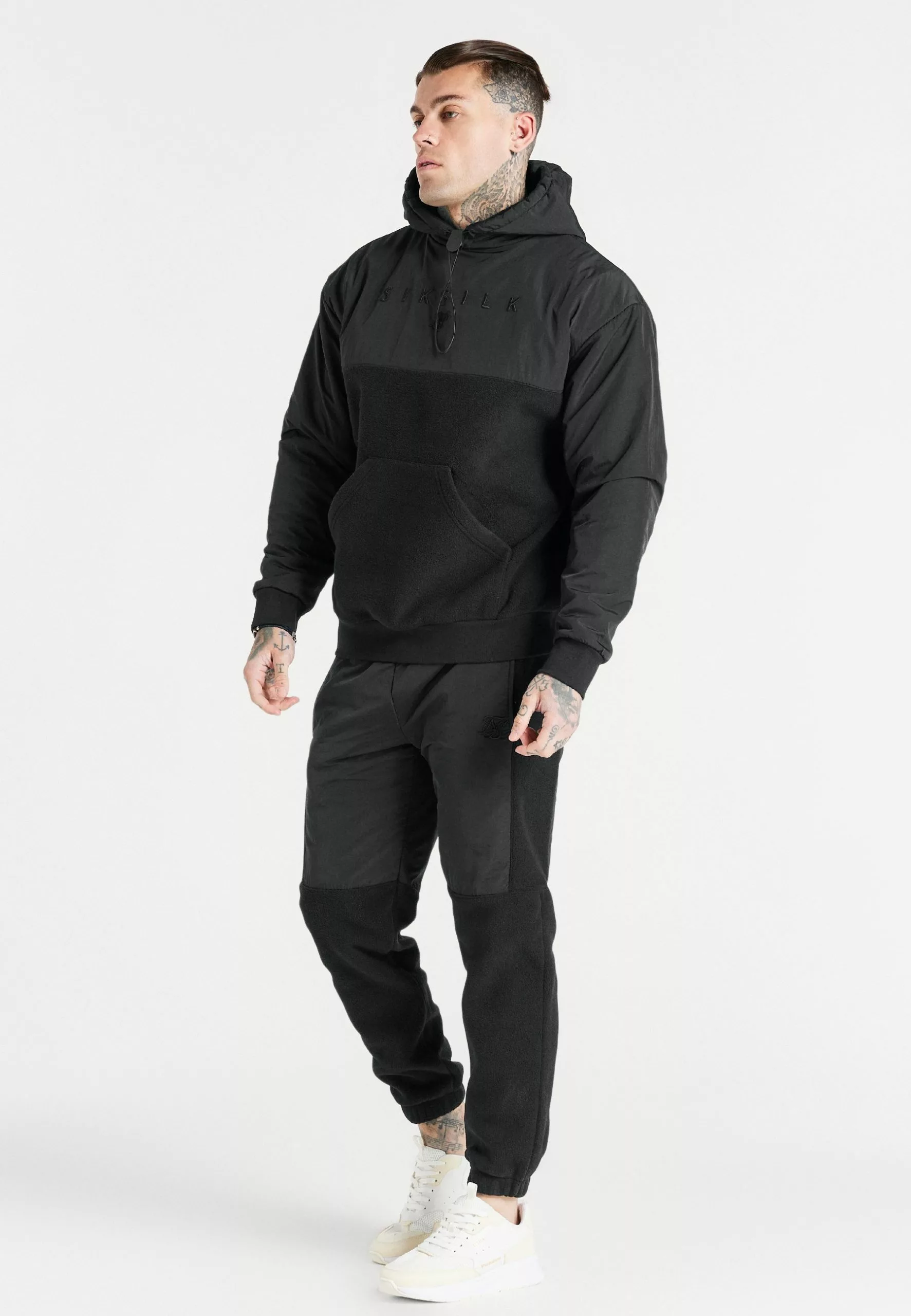 SikSilk Hybrid Pro Elastic Cuff Pants - Trainingsbroek - Black 4 SikSilk Hybrid Pro Elastic Cuff Pants - Trainingsbroek - Black - Afbeelding 2