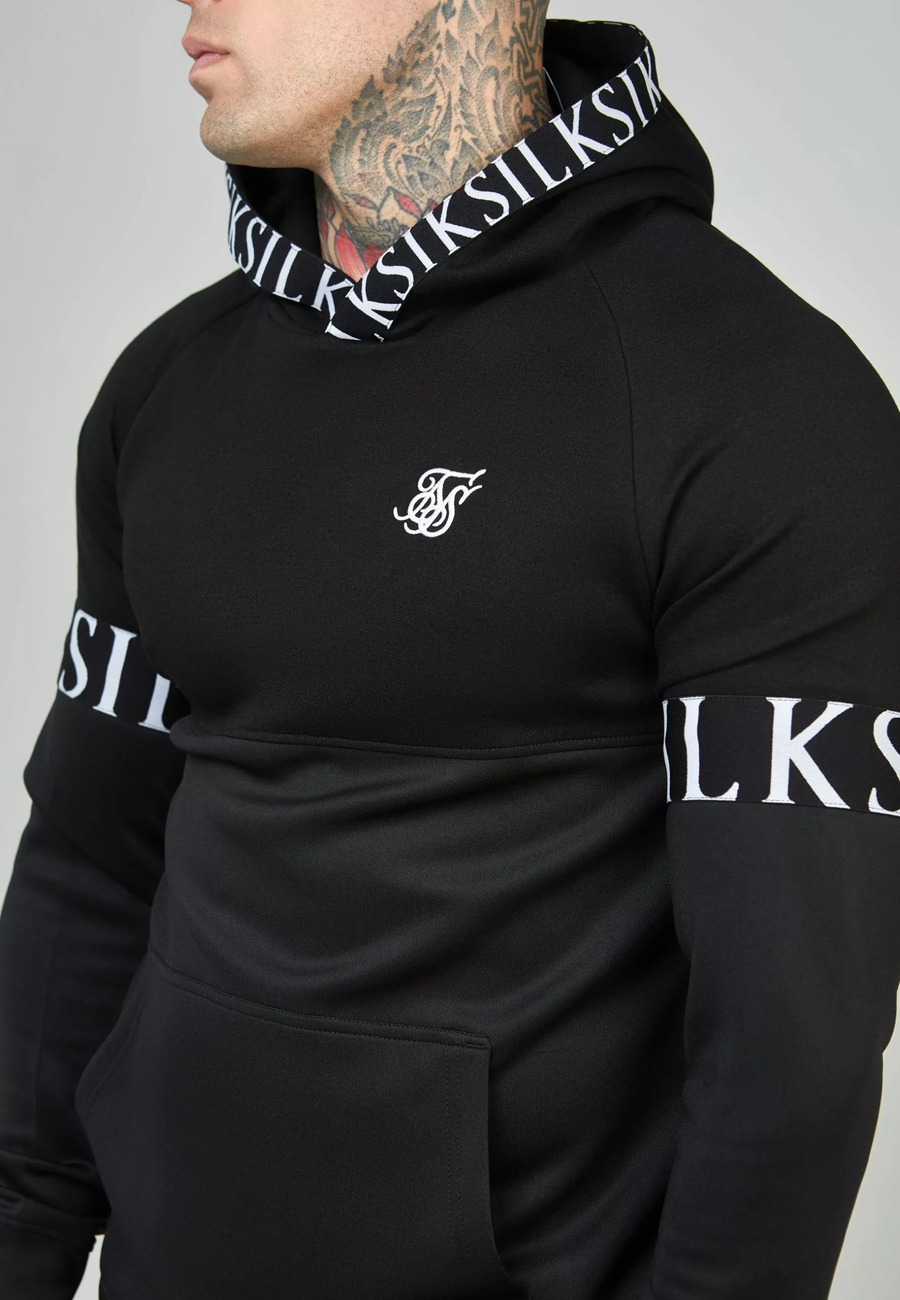 SikSilk Dynamic Overhead Hoodie - Hoodie - Black 6 SikSilk Dynamic Overhead Hoodie - Hoodie - Black - Afbeelding 4