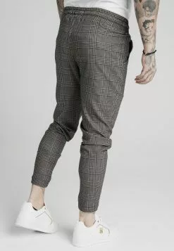 SikSilk Smart Jogger Pant - Broek - Beige Dogtooth -Outlet SikSilk Winkel fa692671b8064313bb90db0a87561ad4