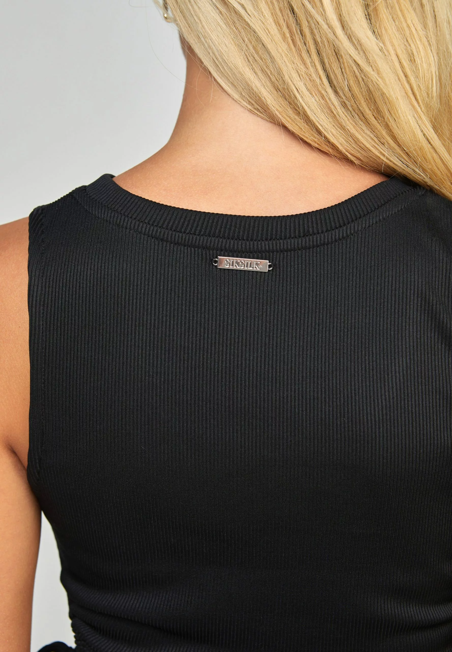 SikSilk Sleeveless Cut Out - Top - Black 6 SikSilk Sleeveless Cut Out - Top - Black - Afbeelding 4