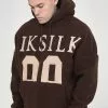 SikSilk Borg Oversized Hoodie - Hoodie - Brown