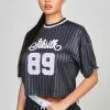 SikSilk Cropped - T-Shirt Print - Anthracite -Outlet SikSilk Winkel fe95292d56f94d4097380e0bacb31a86