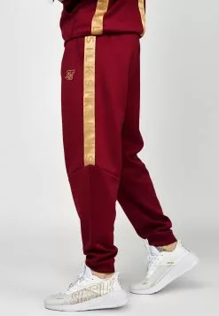 SikSilk Tape Jogger - Trainingsbroek - Burgundy -Outlet SikSilk Winkel ff48f376f943421ab0a4967a8a7ad882
